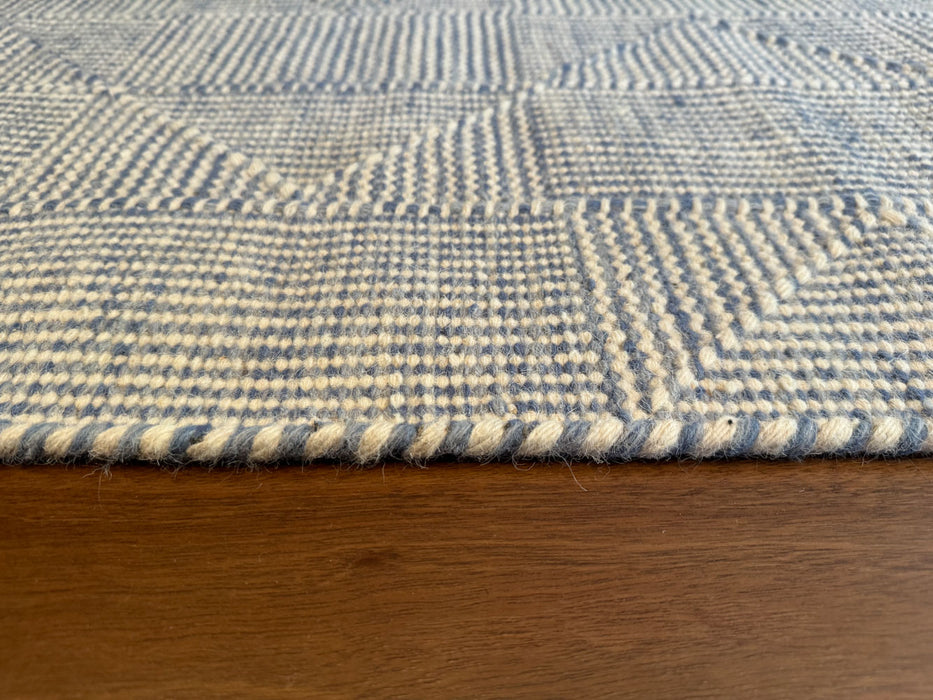 Geezer See Moroccan Blue white Rug