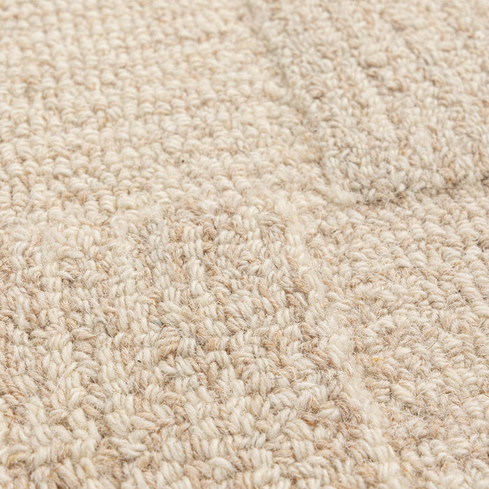 Les Nomades Plaid Cream Wool Rug