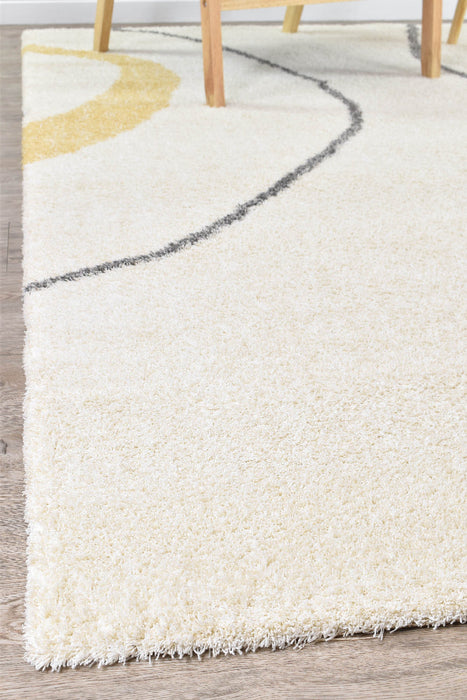 Lila Ripple Cream Rug