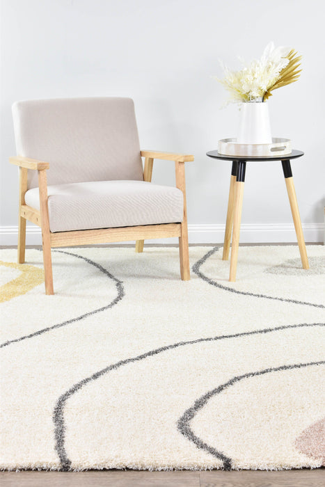 Lila Ripple Cream Rug