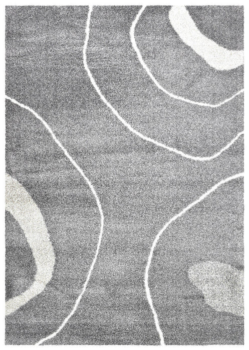 Lila Ripple Grey Rug