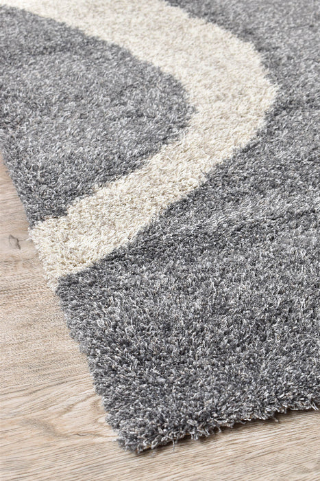 Lila Ripple Grey Rug