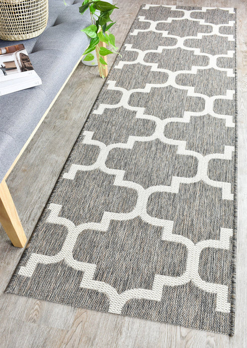 Long Island Trellis Beige Grey Rug