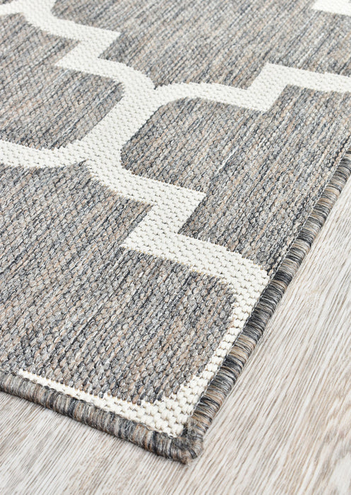 Long Island Trellis Beige Grey Rug