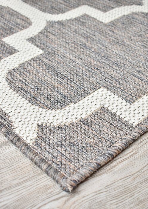 Long Island Trellis Beige Grey Rug