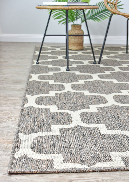 Long Island Trellis Beige Grey Rug