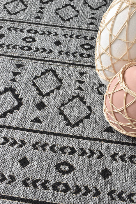 Long Island Tribal Grey Rug