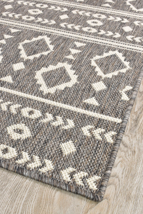 Long Island Tribal Brown Runner Rug