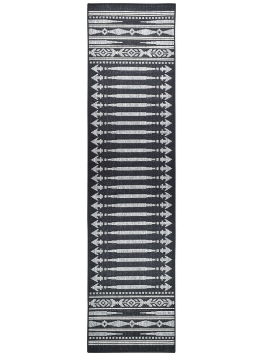 Long Island Tribal Point Black Rug