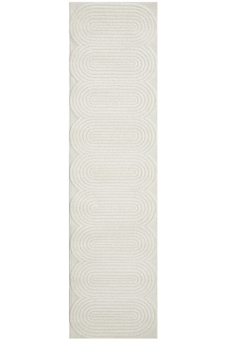 Brosa Churl White  Runner Rug