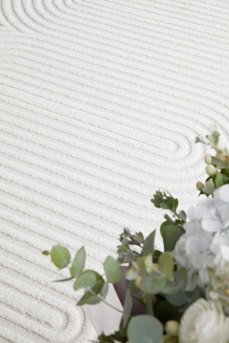 Brosa Churl White  Runner Rug