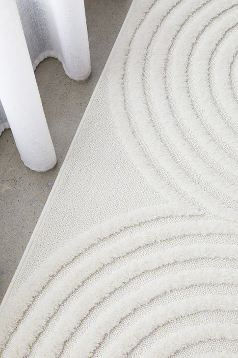 Brosa Churl White  Runner Rug