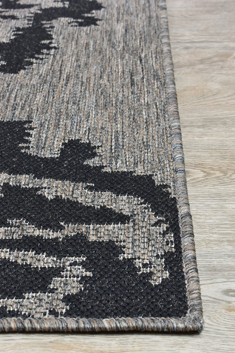 Long Island Sheen Brown Black Rug