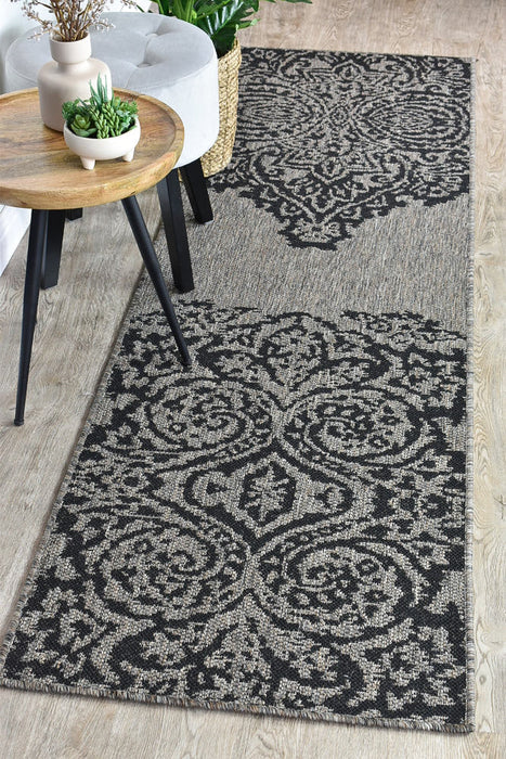 Long Island Sheen Brown Black Rug