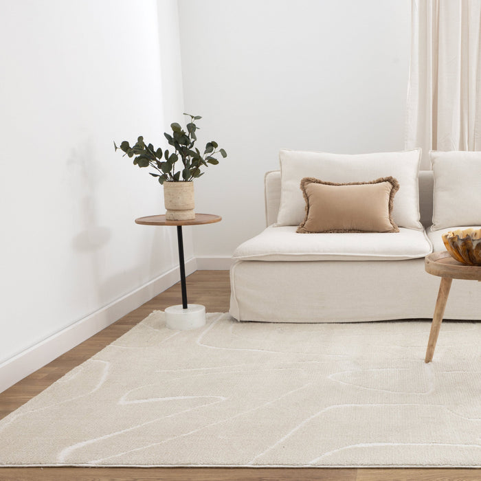 Milium Lines Cream Rug