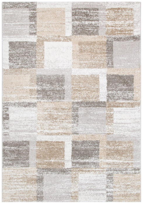 Orlean Squares Neutral Runner Rug