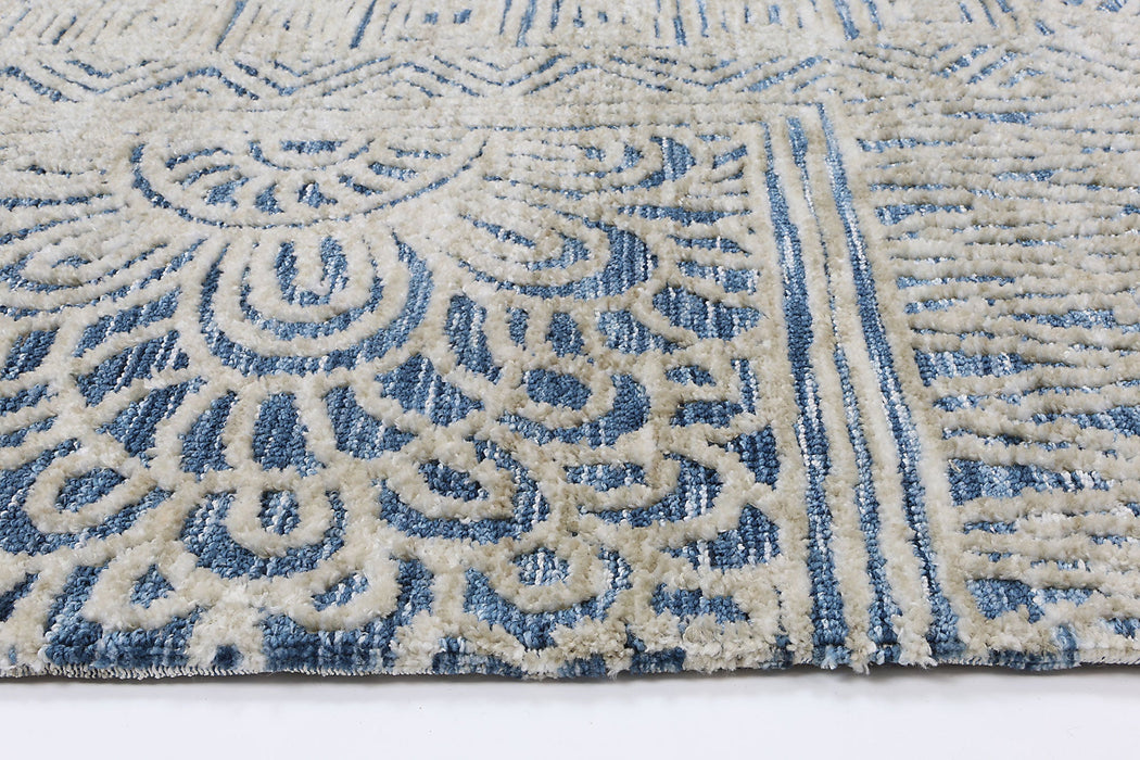 Amrish Newburg Navy Tribal Rug