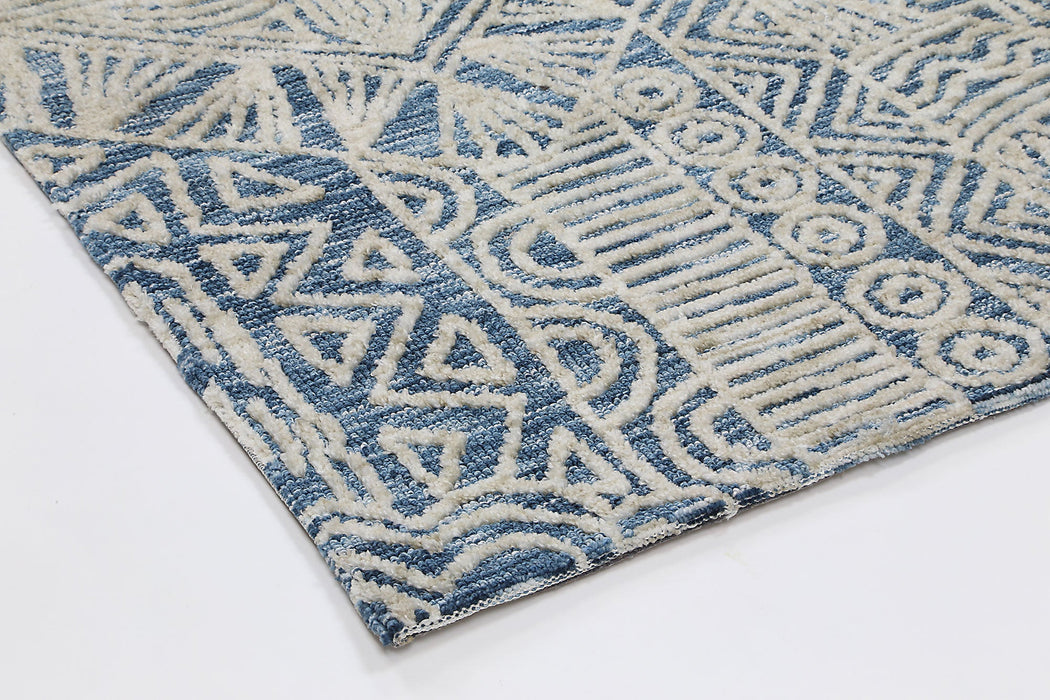 Amrish Newburg Navy Tribal Rug