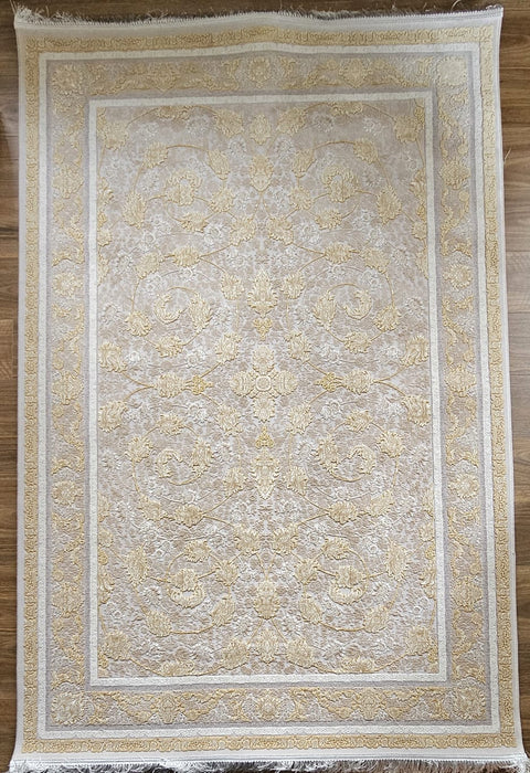 Arsham Bud Silver Beige Round Rug