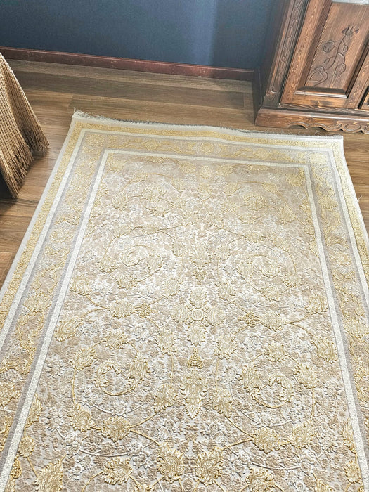 Arsham Bud Silver Beige Round Rug