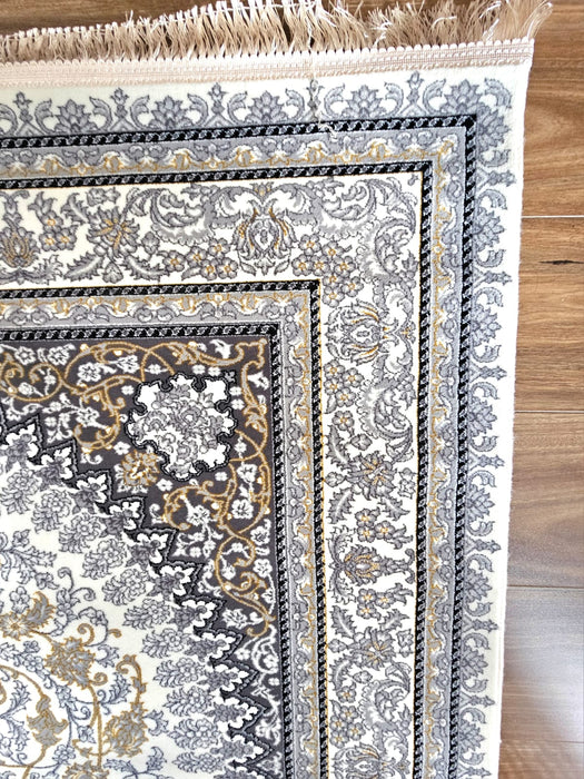 Arsham Floret Silver Cream Rug