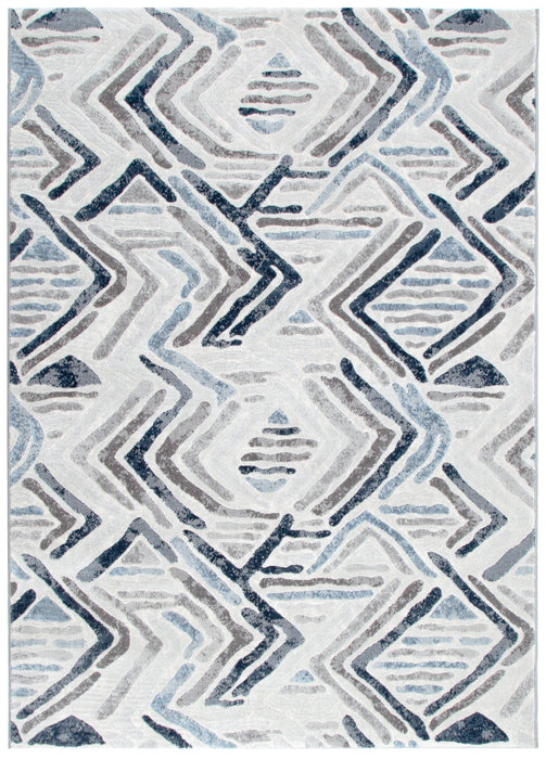 Bloom Jewel Blue Grey Rug