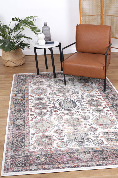 Spain Camino Border Cream Runner Rug