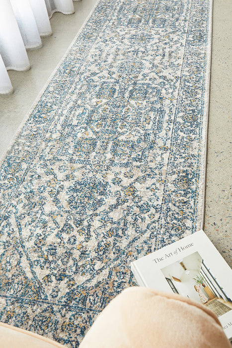 Sasha Blue Runner Rug