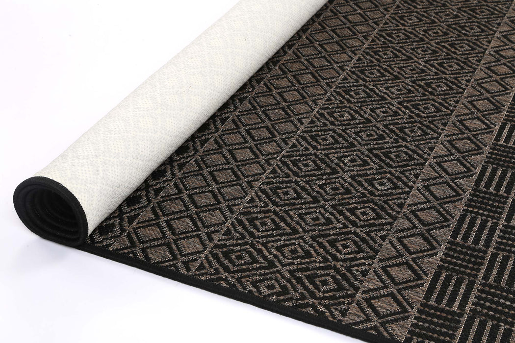 Sisalo Gem Beige Black Rug