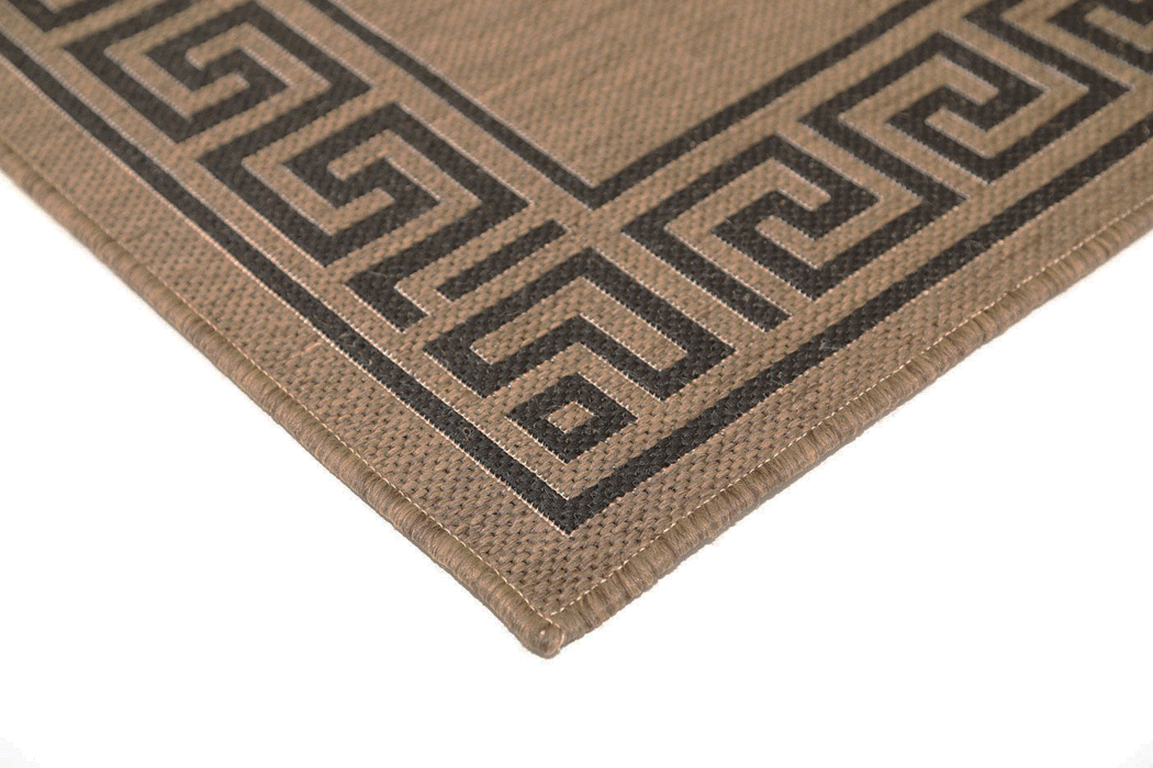 Sisalo Vercase Bordered Brown Beige Rug