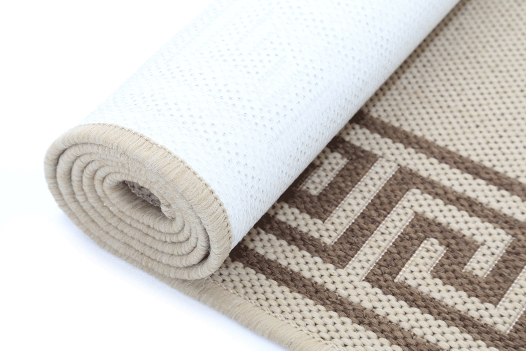 Sisalo Vercase Bordered Beige Cream Rug