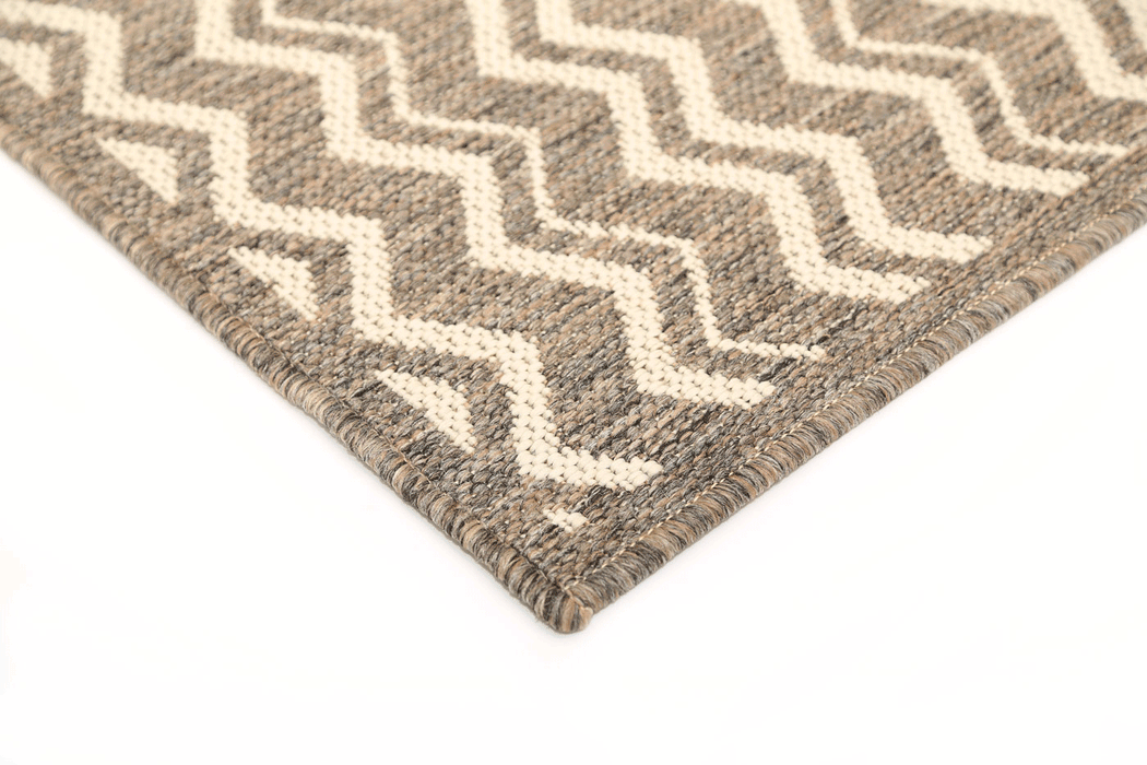 Sisalo Chevron Brown Beige Rug