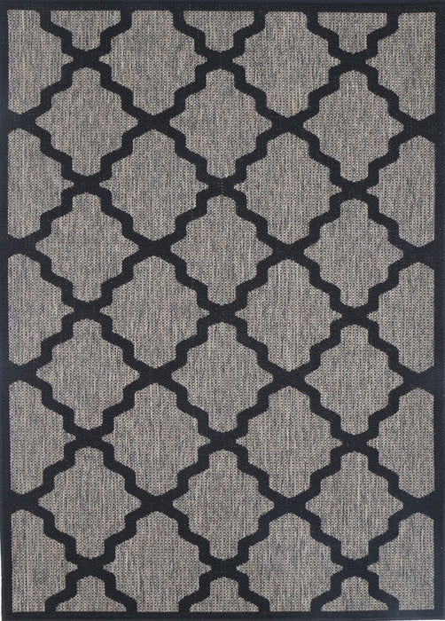 Sisalo Trellis Beige Black Rug