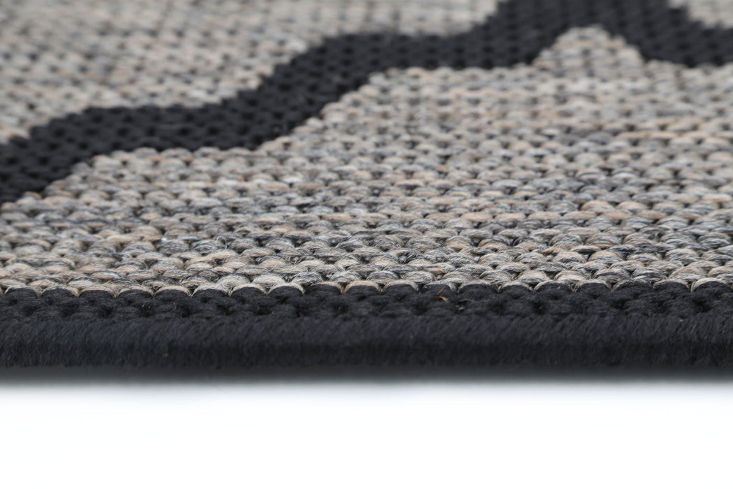 Sisalo Trellis Beige Black Rug