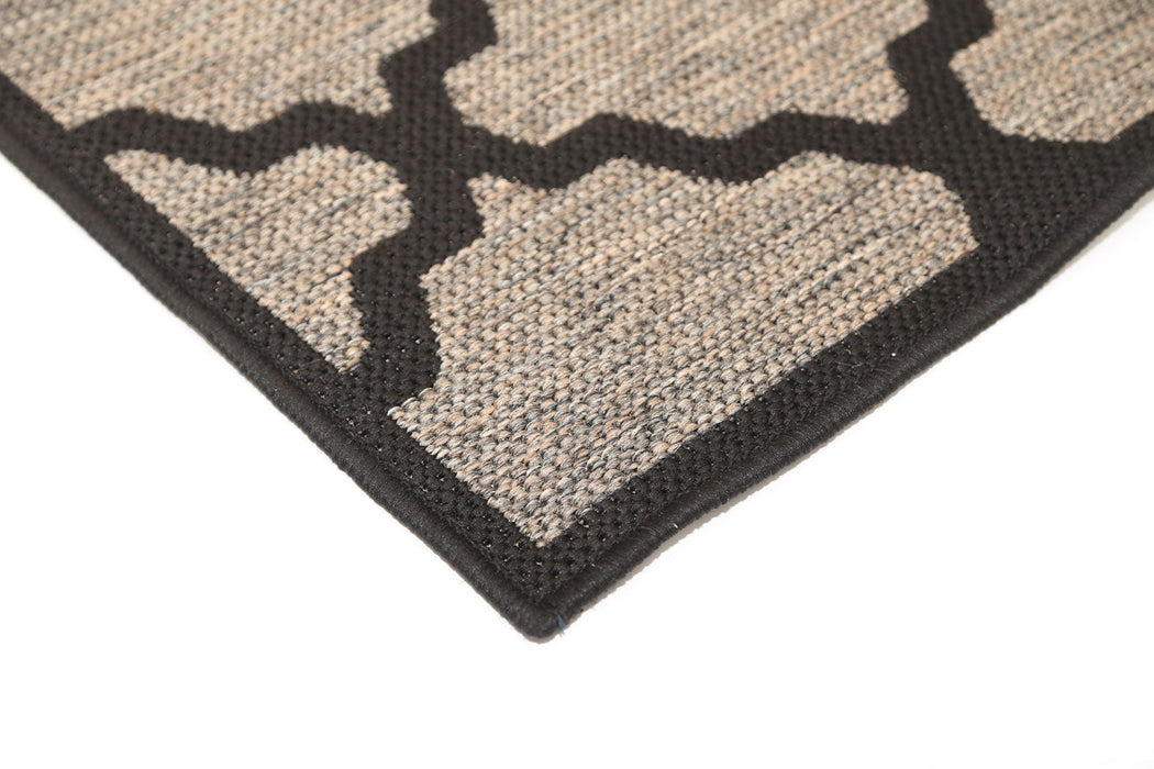 Sisalo Trellis Beige Black Rug