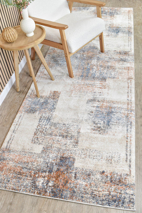 Sophia Sanremo Blue Rust Runner Rug