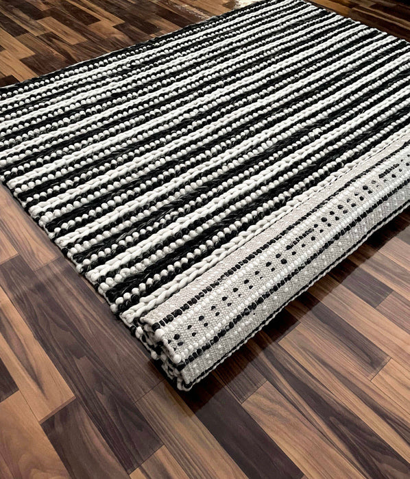 Alpha Arrow Strip Carbon Rug