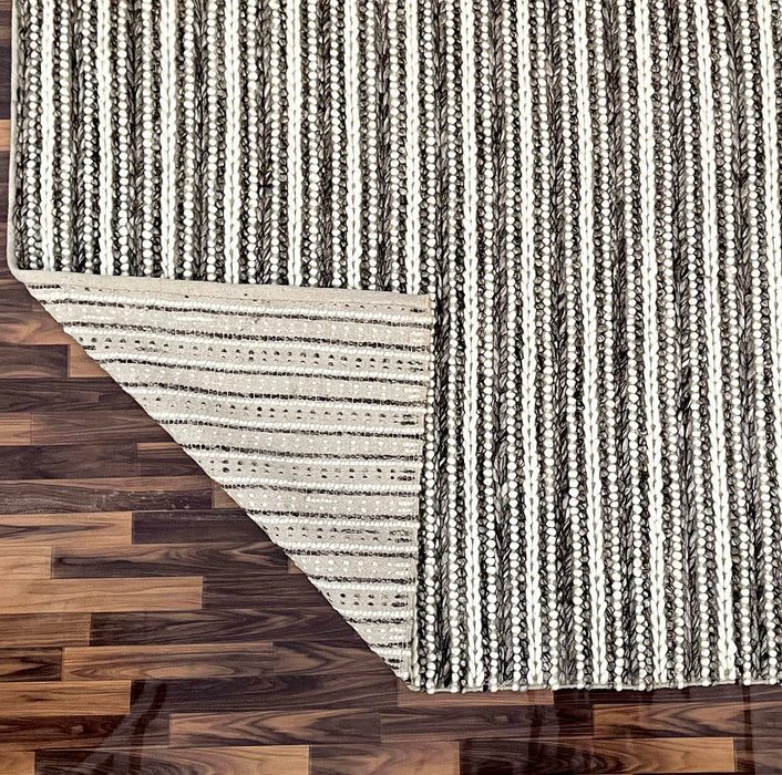 Alpha Arrow Strip Chocolate Rug