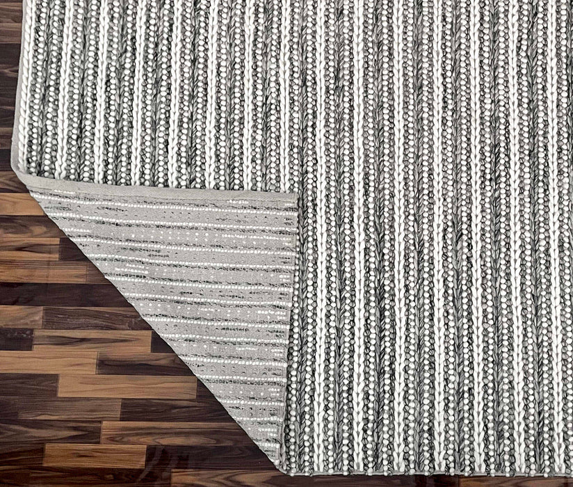 Alpha Arrow Strip Grey Rug