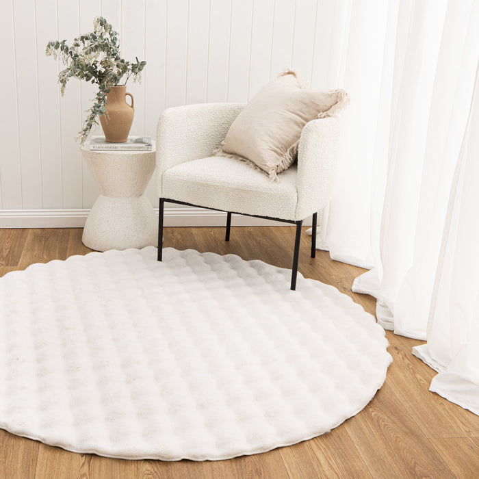 Machine Washable shag Round rug 