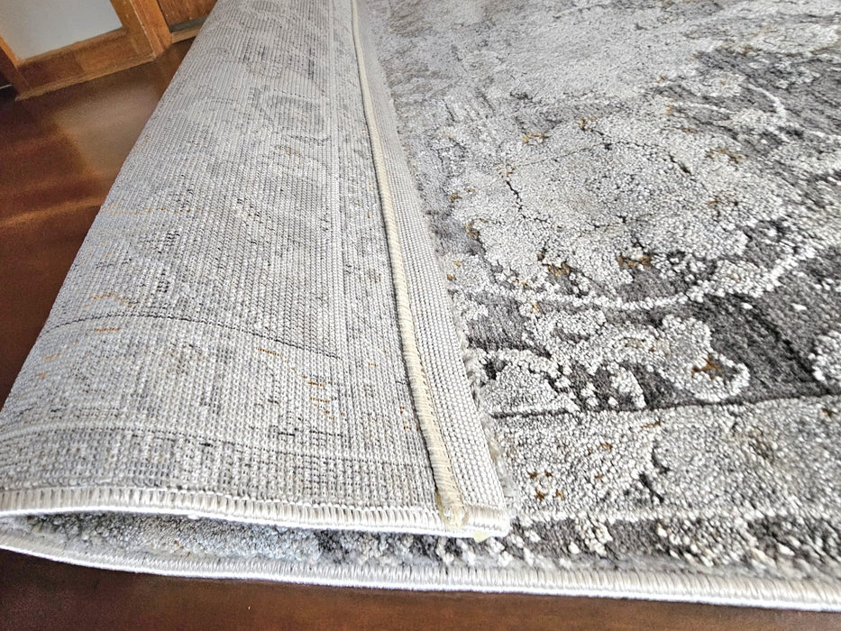 Zonal Edirne Grey Runner Rug