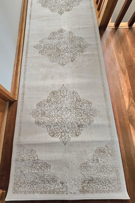 Genus Amasya Beige Runner Rug