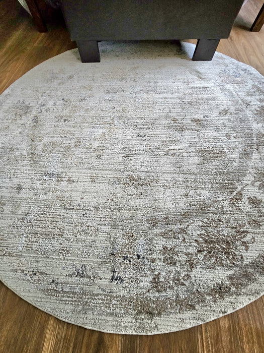 Peerless Bodrum Grey Round Rug