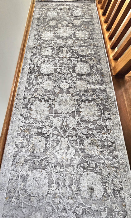 Zonal Edirne Grey Runner Rug