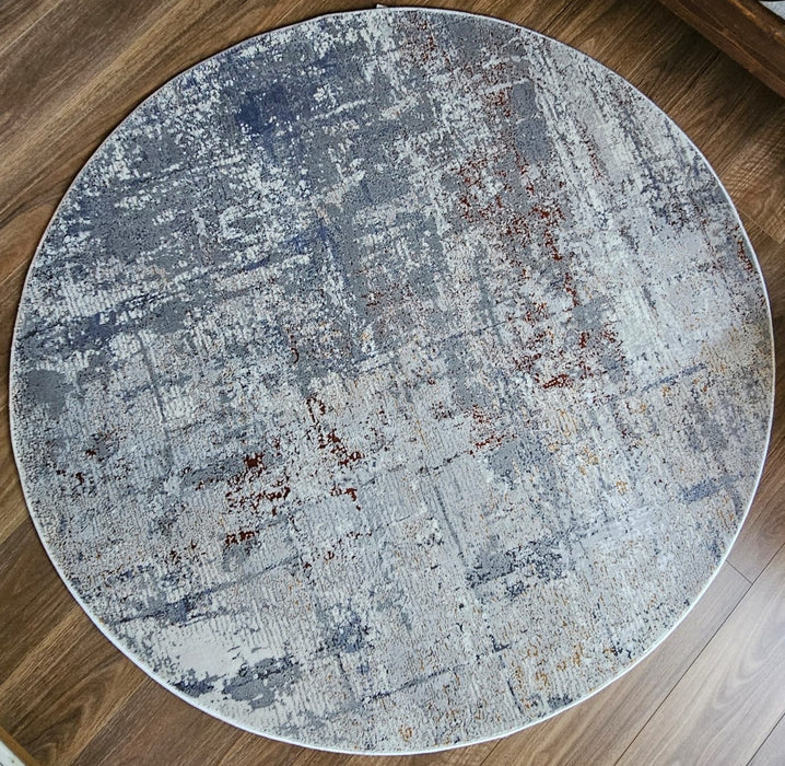 Zonal Amasya Grey Round Rug