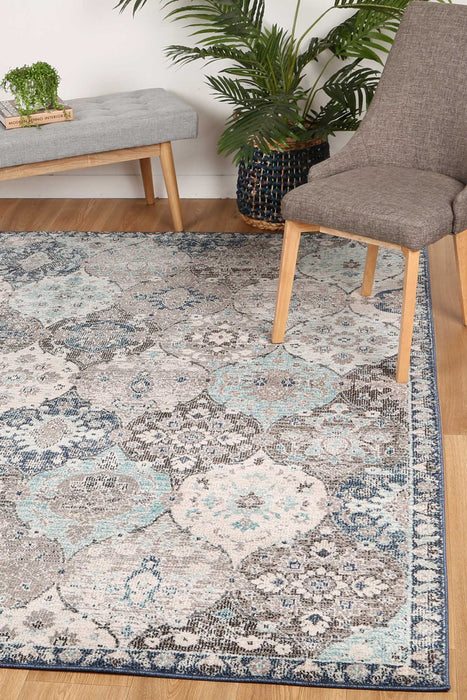 Ezra Multi Blue Lantern Rug