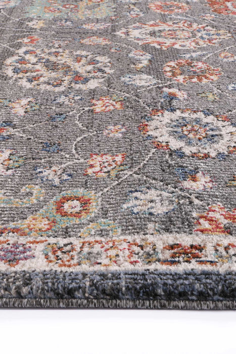 Ezra Grey Floral Rug