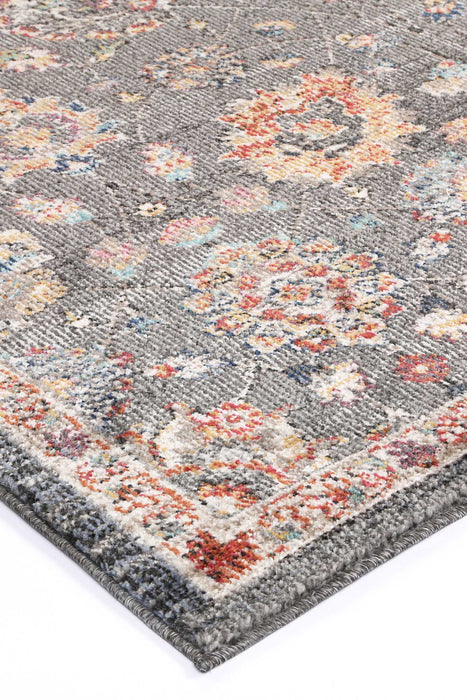 Ezra Grey Floral Rug