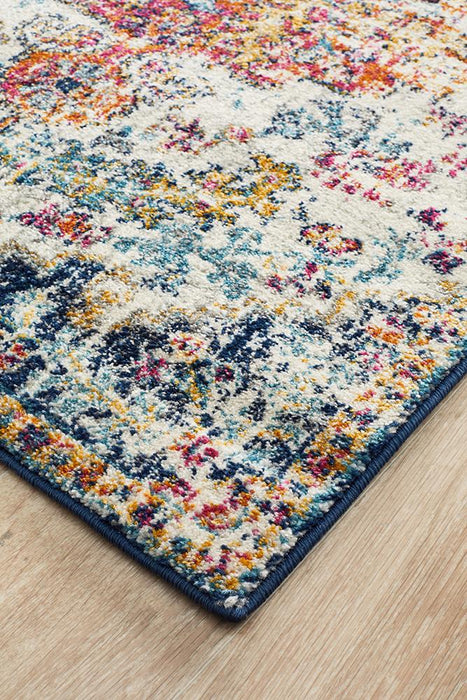 Summon Carnival White Transitional Runner Rug