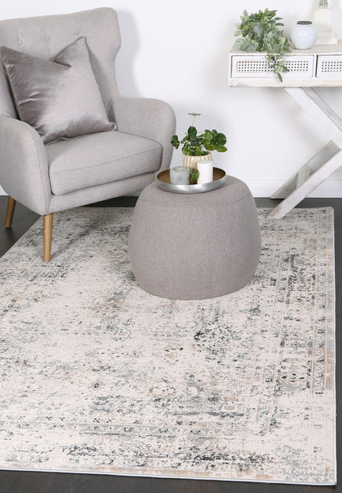 Appearance Visage Beige Grey Rug